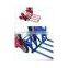 Stair climbing hand trolley with six wheels