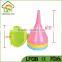 Food Grade Home Industry Used Colorful Plastic Funnel