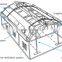 Metal pipe greenhouse tunnel