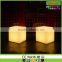 Glow cubes illuminated,rechargeable waterproof glowing cube table and chair,colorful led cube lighting