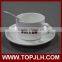 sublimation coated white porcelain small fancy coffee cup set