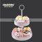 2 Tiers Round mental Birthday Cake Stand, Detachable mental Wedding Cake Display Riser, Customize mental cupcake stand