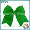 cute kids hair accessories green cheer bow/hair clips for girls