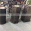 unique outdoor hexagon cast aluminum trash can/garbage can