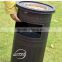 Cheap outdoor round cast aluminum trash bin/garden decorative garbage can