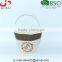 With handle and Linen Fabric plant pot cover, burlap easter basket for flowers