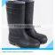 SZ 5 6 TO 12 13 14 PVC Safety With Steel Toes Men's 16" Black Rubber Rain Boots Work & Safety Shoes Acidproof Alkaliproof Plain