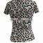 woman daily/casual t-shirt slim fit print pattern short sleeve t shirt for lady