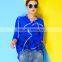 2015 HOYUGO women fashion casual blouse designs, smart casual wear blouse, silk casual blouse for fat woman.