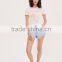 MGOO Custom Slim Fit Women's T Shirt With Contrast Binding Screen Print Rose Pattern T-shirt Wholesale China