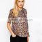 Maternity Scuba T-Shirt in Leopard Print China products