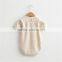 Wholesale 100% organic cotton summer babies clothing set baby onesie