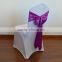Purple cheap satin chair sashes for weddings