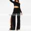 B33774A Wholesale cheap women casual ladies loose high split pants