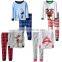 Children sleepwear deer print pattern family christmas pajamas