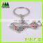 Metal couple key chain English creative gifts