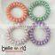 Heart Print Telephone Cord Line Hair Ties Wholesale
