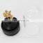 Romantic and Lovely Gift for Girlfriend Music Glass Dome Display Preserved Real Flowers