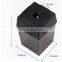 Single hole Black rectangular plastic pencil sharpener