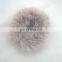 Women Girl Mink Fur Hair Accessaries Bi-colors Hair Bands Elastic