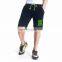 Fashion star custom cotton spandex mens gym shorts black wholesale