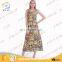 OEM latest women clothes designs print dress fashion ladies dress names with crochet lace back WP8830