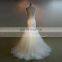 Fancy Scoop Neck Mermaid Sheer Back Lace Wedding Dress Cap Sleeve