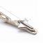 metal blank Airplane tie Clip with chain