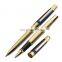 Metal Golden Twin Pens Including Roller And Ballpoint Ball Pen With Gift Box RB17104