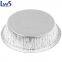 Round 9 Inch Disposable Aluminum Foil Pan Take Out Food Containers with Flat Board Lids