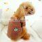 Cute Pet dog Cat embroidery brown cookies puppy Pomeranian woolen cloth apparel