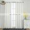 Triple layer pure white color thermal plain blackout window panel curtain for living room