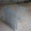 construction joint for retaining wall construction of gabion wall