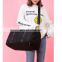 Black women travel bag large wet dry storage bag with shoe compartment