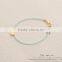 2015 fashion jewelry seed bead bracelet with alloy letter charm bracelet