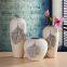 Southeast Asian Style Wholesale Jingdezhen Large White Leaf Ceramic Flower Vase For Shopping Mall