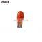 Universal t10 halogen bulbs 12v 3w lighting canbus Amber color wedges instrument lamp parklight t10 bulb led