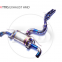 Titanium Alloy Exhaust Pipe Manifold Downpipe is Suitable for Audi TTRS Auto Modification Electronic Valve whatsapp008613189999301