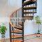 CBMMART cheap indoor steel wood spiral staircase prices