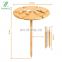 Eco-friendly bamboo Portable Picnic Board with Utensils Bamboo Outdoor Wine Table Entertaining & Camping Cheese Board