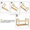 6 Grids Freestanding Bamboo Water Rack Bamboo Water Bottle Organizer Rack for Cabinet Kitchen Countertop