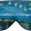 22mm 100% New Design Soft Satin Eyemasks Mulberry Printed Striped Silk Eye Mask with Print