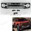 For 2021 2022  Bronco Grill Front Bumper Hood Grille W/ LED Black