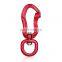 JRSGS 4KN Hot Sale Hiking Aluminum 4KN Swivel Carabiner hook for Dog Leash high quality Multi Tool S7805DXE