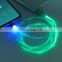 Wholesale  3 in 1 USB LED Flowing Light Magnetic Charging Cable For  Phone Android Type C Ios