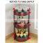 Rotatable Kitchen Spice Rack Countertop Corner Seasoning Bottle Rack Multifunctional Kitchen Storage Rak Dapur
