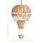 New Design Hot Air Balloon Rattan Easy Fit Pendant Ceiling Lights Kid's Room Lampshade decor high quality