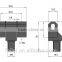 2015 new security Low price metal hinge for electric box use