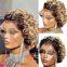 Pixie Cut Wig Short Bob Curly Human Hair Wigs Cheap 13X1 Transparent Lace 99J Burgundy Water Deep Wave Lace Front Wig For Women