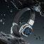 Retro Gaming Headset DR02 Wireless BulutoothS Headphones Metallic Heavy bass  Earphone For Phone Computer
